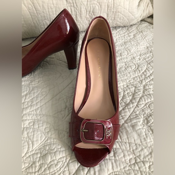 Etienne Aigner, 6.5, Ruby Red Heels - Picture 3 of 4